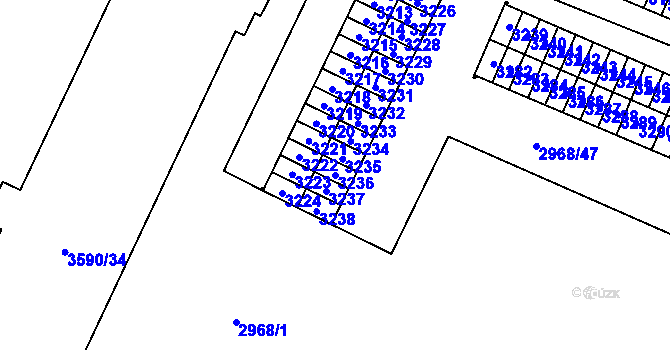 Parcela st. 3236 v KÚ Svinov, Katastrální mapa