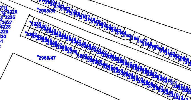 Parcela st. 3252 v KÚ Svinov, Katastrální mapa