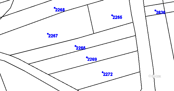 Parcela st. 617/5 v KÚ Ostrov u Macochy, Katastrální mapa