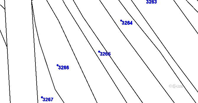Parcela st. 3265 v KÚ Otaslavice, Katastrální mapa