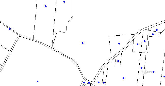 Parcela st. 602/1 v KÚ Otice, Katastrální mapa