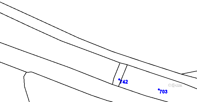 Parcela st. 209/4 v KÚ Otín u Měřína, Katastrální mapa