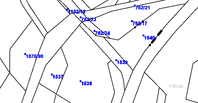 Parcela st. 1059/13 v KÚ Otinoves, Katastrální mapa