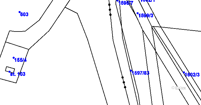 Parcela st. 169/6 v KÚ Otmíče, Katastrální mapa