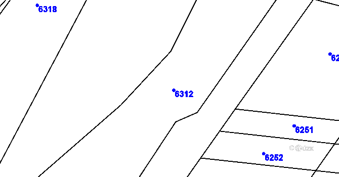 Parcela st. 4645/1 v KÚ Otnice, Katastrální mapa
