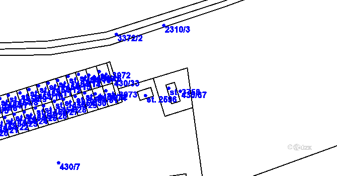 Parcela st. 3758 v KÚ Otrokovice, Katastrální mapa