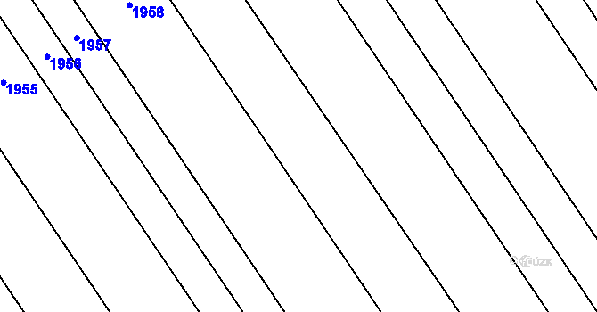 Parcela st. 744/2 v KÚ Kvítkovice u Otrokovic, Katastrální mapa