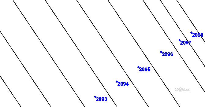 Parcela st. 200/121 v KÚ Kvítkovice u Otrokovic, Katastrální mapa