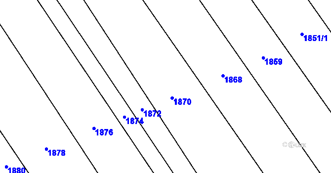 Parcela st. 200/144 v KÚ Kvítkovice u Otrokovic, Katastrální mapa