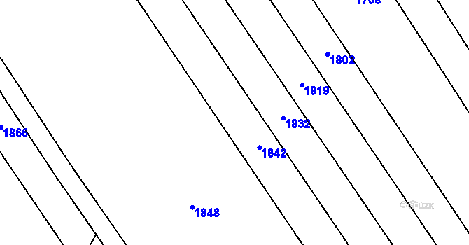 Parcela st. 400/36 v KÚ Kvítkovice u Otrokovic, Katastrální mapa