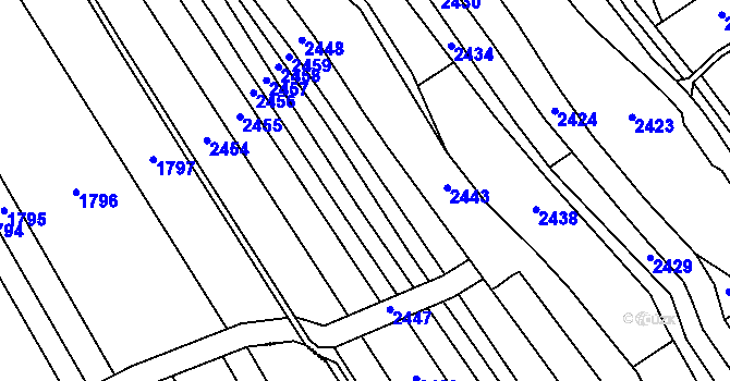Parcela st. 500/1 v KÚ Kvítkovice u Otrokovic, Katastrální mapa