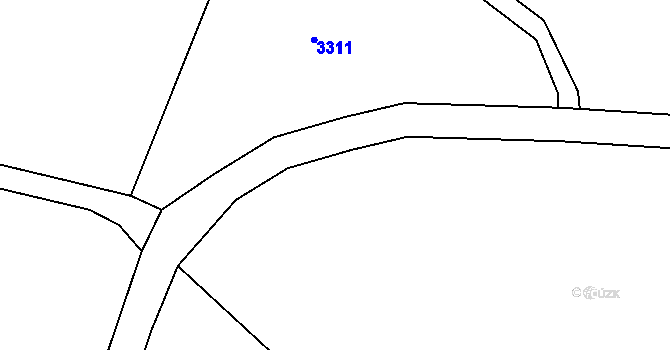 Parcela st. 894/12 v KÚ Oucmanice, Katastrální mapa
