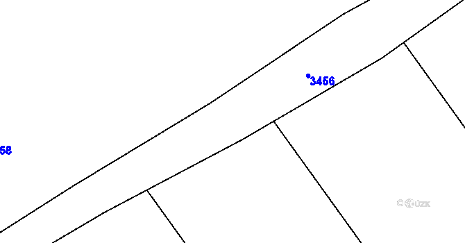 Parcela st. 2141/1 v KÚ Pačlavice, Katastrální mapa