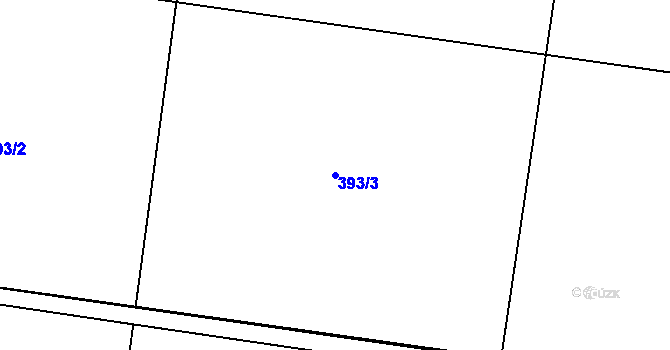 Parcela st. 393/3 v KÚ Páleč u Zlonic, Katastrální mapa