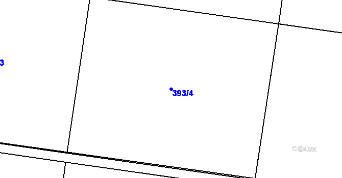 Parcela st. 393/4 v KÚ Páleč u Zlonic, Katastrální mapa