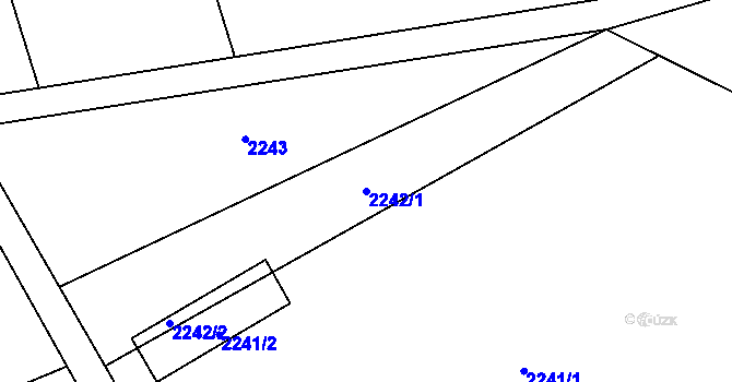 Parcela st. 2242/1 v KÚ Palkovice, Katastrální mapa