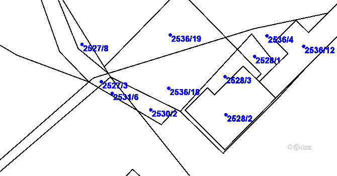 Parcela st. 2536/18 v KÚ Palkovice, Katastrální mapa