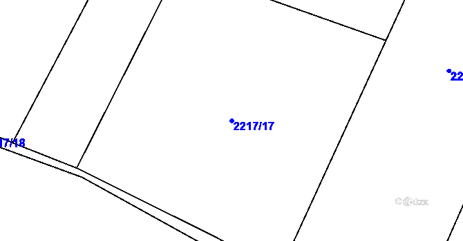 Parcela st. 2217/17 v KÚ Palkovice, Katastrální mapa