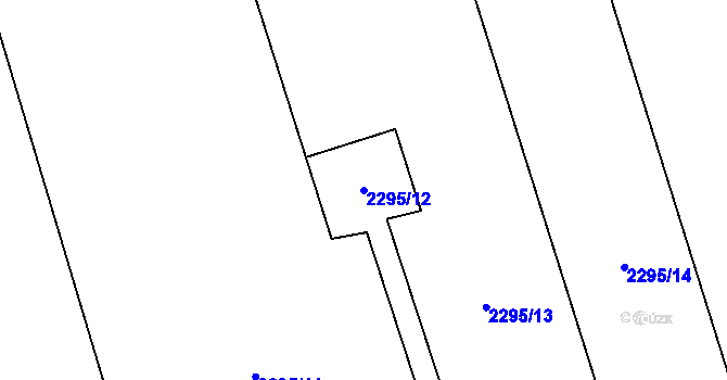 Parcela st. 2295/12 v KÚ Palkovice, Katastrální mapa