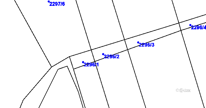 Parcela st. 2296/2 v KÚ Palkovice, Katastrální mapa