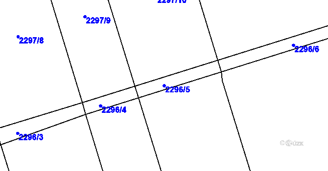 Parcela st. 2296/5 v KÚ Palkovice, Katastrální mapa