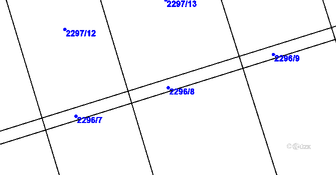Parcela st. 2296/8 v KÚ Palkovice, Katastrální mapa