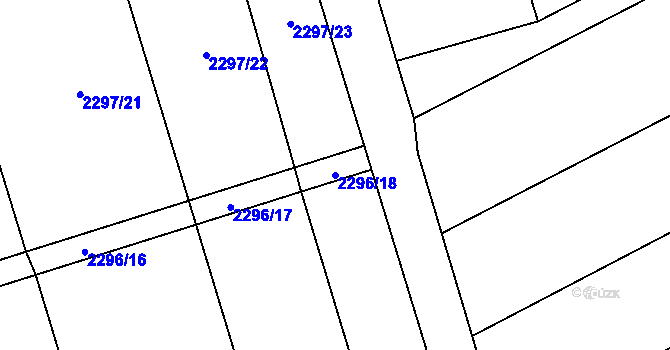 Parcela st. 2296/18 v KÚ Palkovice, Katastrální mapa