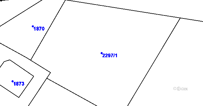 Parcela st. 2297/1 v KÚ Palkovice, Katastrální mapa