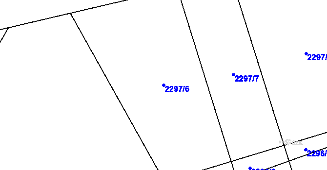 Parcela st. 2297/6 v KÚ Palkovice, Katastrální mapa
