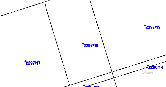 Parcela st. 2297/18 v KÚ Palkovice, Katastrální mapa
