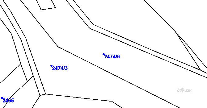 Parcela st. 2474/6 v KÚ Palkovice, Katastrální mapa