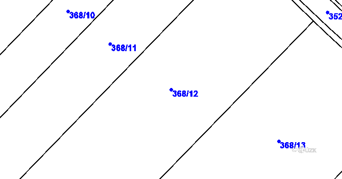 Parcela st. 368/12 v KÚ Palonín, Katastrální mapa
