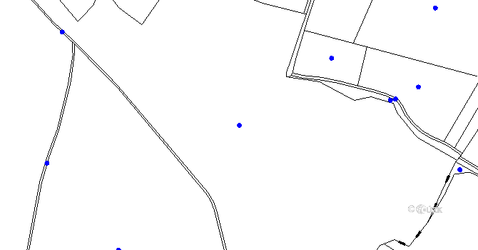 Parcela st. 4/3 v KÚ Panenská, Katastrální mapa