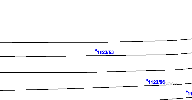 Parcela st. 1123/53 v KÚ Panenský Týnec, Katastrální mapa