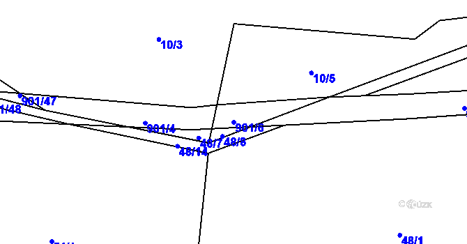 Parcela st. 901/6 v KÚ Žerotín u Panenského Týnce, Katastrální mapa