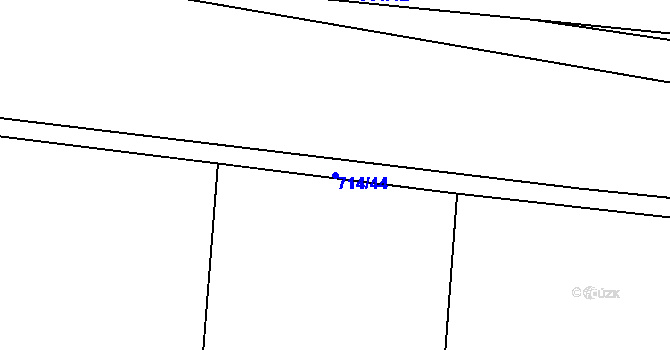 Parcela st. 714/44 v KÚ Žerotín u Panenského Týnce, Katastrální mapa