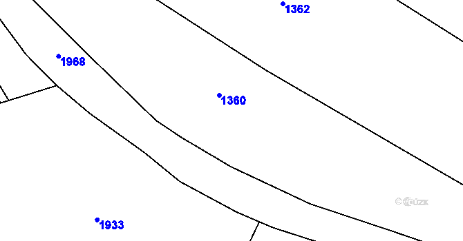 Parcela st. 401/4 v KÚ Panoší Újezd, Katastrální mapa