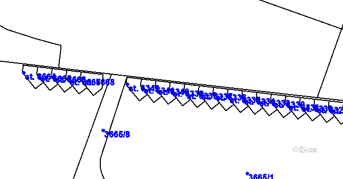 Parcela st. 6339 v KÚ Pardubice, Katastrální mapa