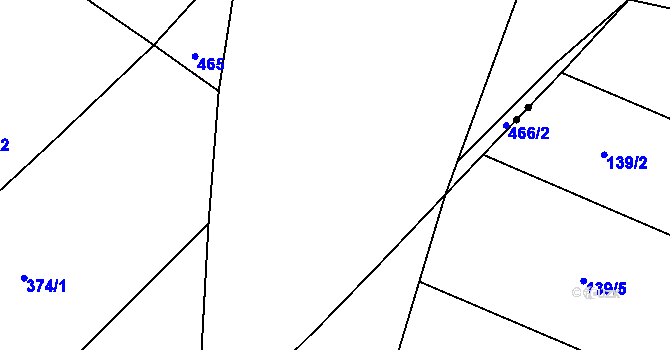Parcela st. 455/5 v KÚ Studánka, Katastrální mapa