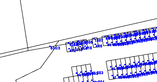 Parcela st. 1084 v KÚ Svítkov, Katastrální mapa