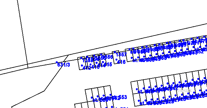 Parcela st. 1085 v KÚ Svítkov, Katastrální mapa