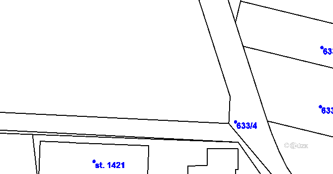 Parcela st. 688/7 v KÚ Svítkov, Katastrální mapa