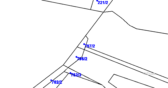 Parcela st. 797/2 v KÚ Svítkov, Katastrální mapa
