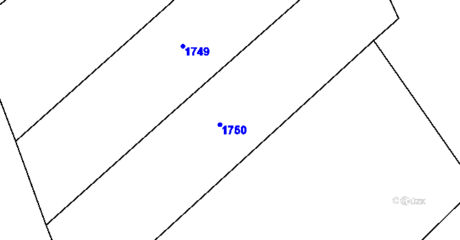 Parcela st. 479/3 v KÚ Paršovice, Katastrální mapa