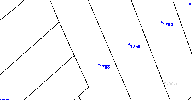 Parcela st. 479/5 v KÚ Paršovice, Katastrální mapa