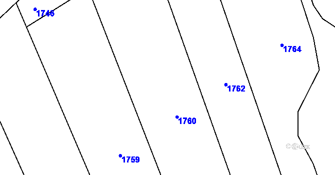 Parcela st. 479/7 v KÚ Paršovice, Katastrální mapa