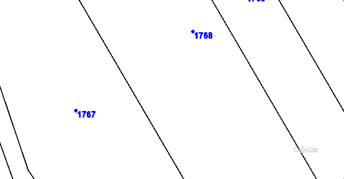 Parcela st. 479/14 v KÚ Paršovice, Katastrální mapa