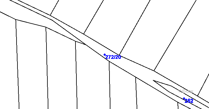 Parcela st. 272/20 v KÚ Pasečnice, Katastrální mapa