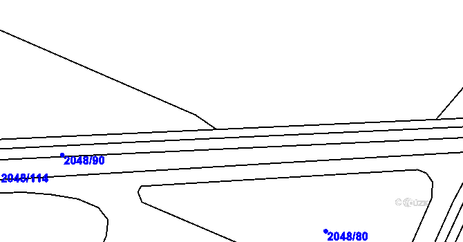Parcela st. 2049/52 v KÚ Paskov, Katastrální mapa