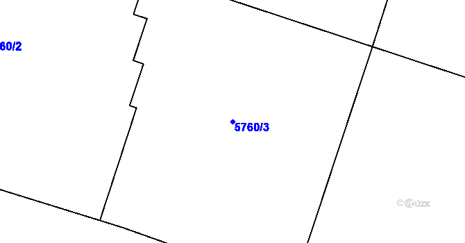 Parcela st. 5760/3 v KÚ Pasohlávky, Katastrální mapa